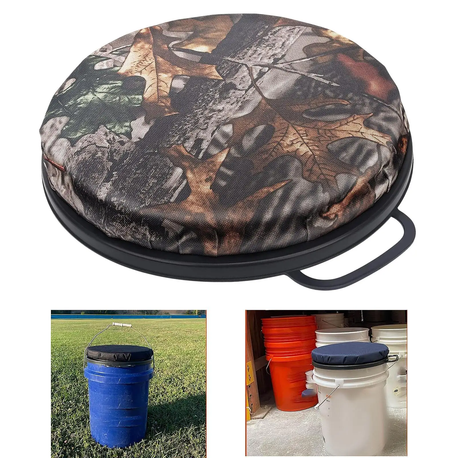 

Swivel Seat Bucket Chair Lidded Bucket Seat Lid for Baseball Outdoor Fishing