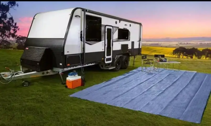 

2.5x3m Breathable Groundsheet Carpet For Tent Caravan & Campervan Awning