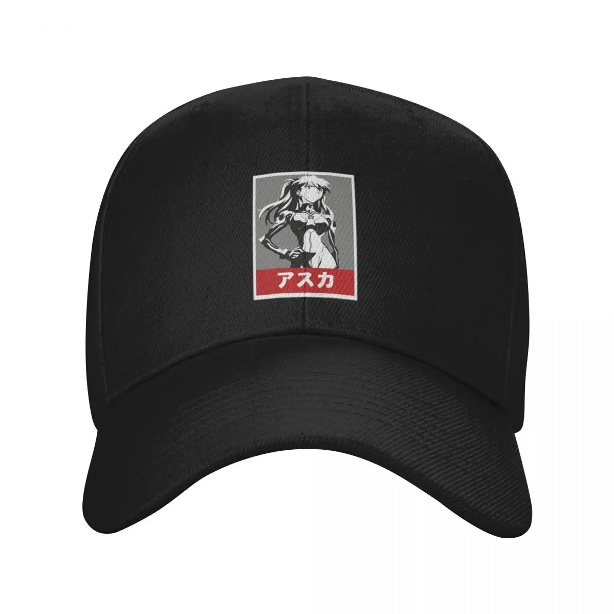 Fashion Black White Cyber Girl Poster baseball cap Versatile Denim Hat Women's Caps