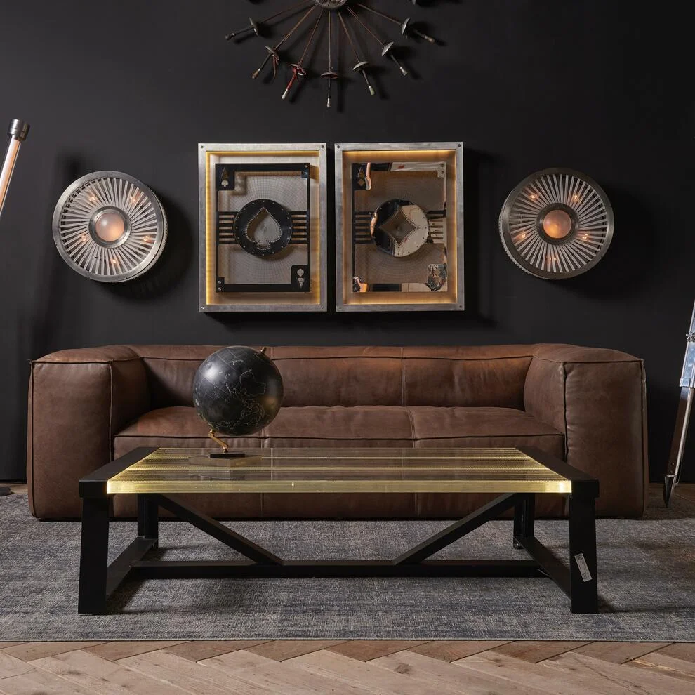 Clássico britânico couro chesterfield sofá casa sala de estar estilo japonês sofá italiano simples couro luxo