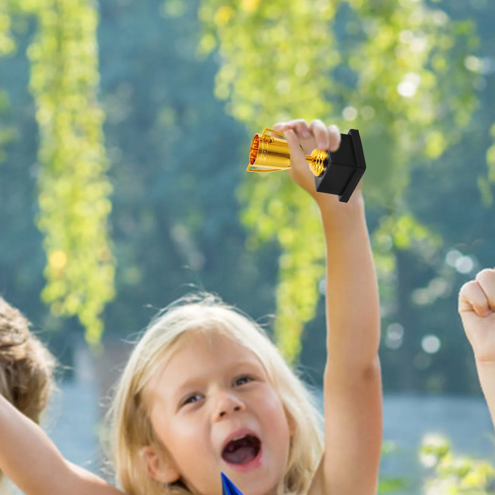 

3Pcs Gold Plastic Trophy Award Cups Durable Mini Prizes for Kids Sports Competitions Party Rewards Costume Contest Award