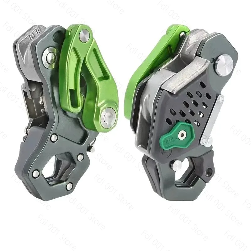 Outdoor manual descent device Mountaineering rock climbing downhill protector Aluminum alloy Polaris light anti-panic emergency