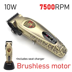 KEMEI KM2230 Professional Electric Hair Clipper Brushless Motor 7500RPM All Metal Body with Charging Base Barber Trimmer for Man
