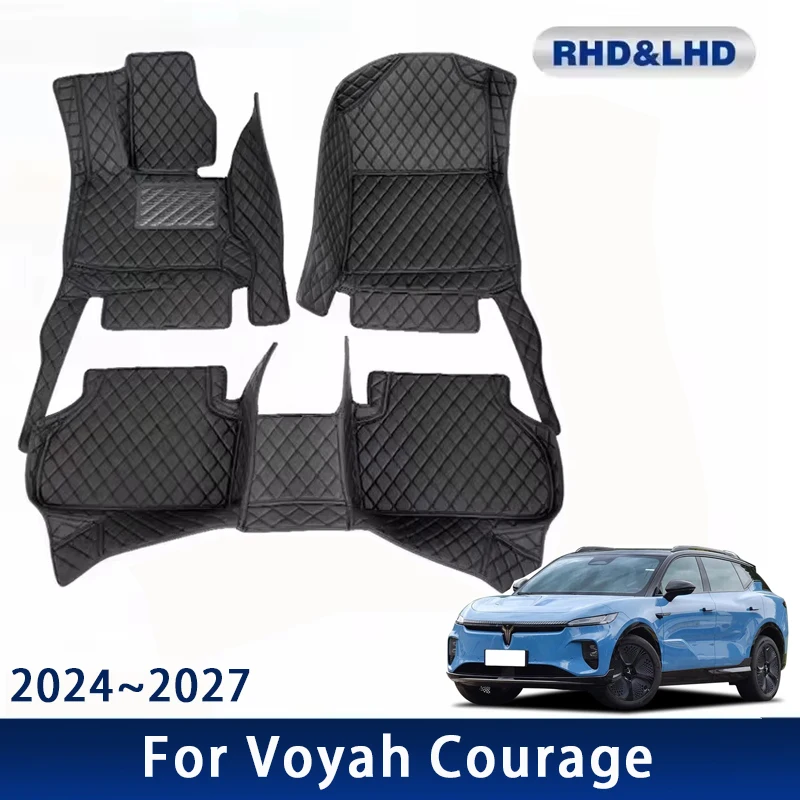 

Car Floor Mats For Voyah Courage 2024 2025 2026 2027 Waterproof Custom Auto Foot Pads Carpet Interior Accessories