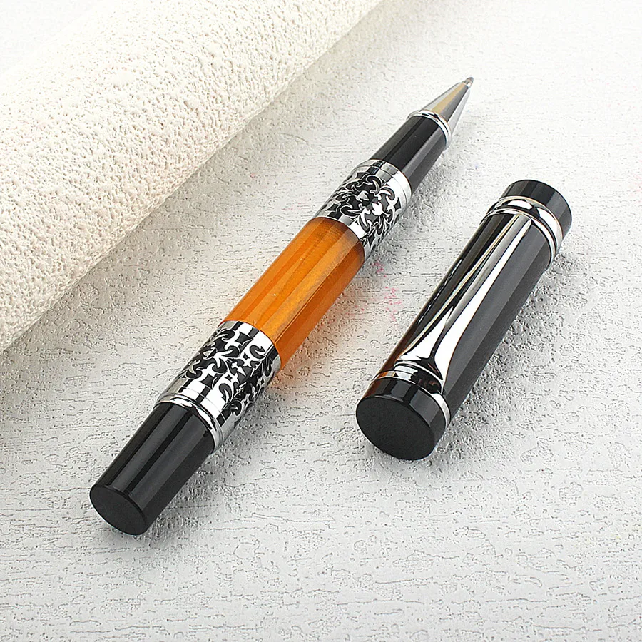 High Quality Luxury Metal Ballpoint Pen Sculpture Pattern Roller Pen Office School Stationary Pen