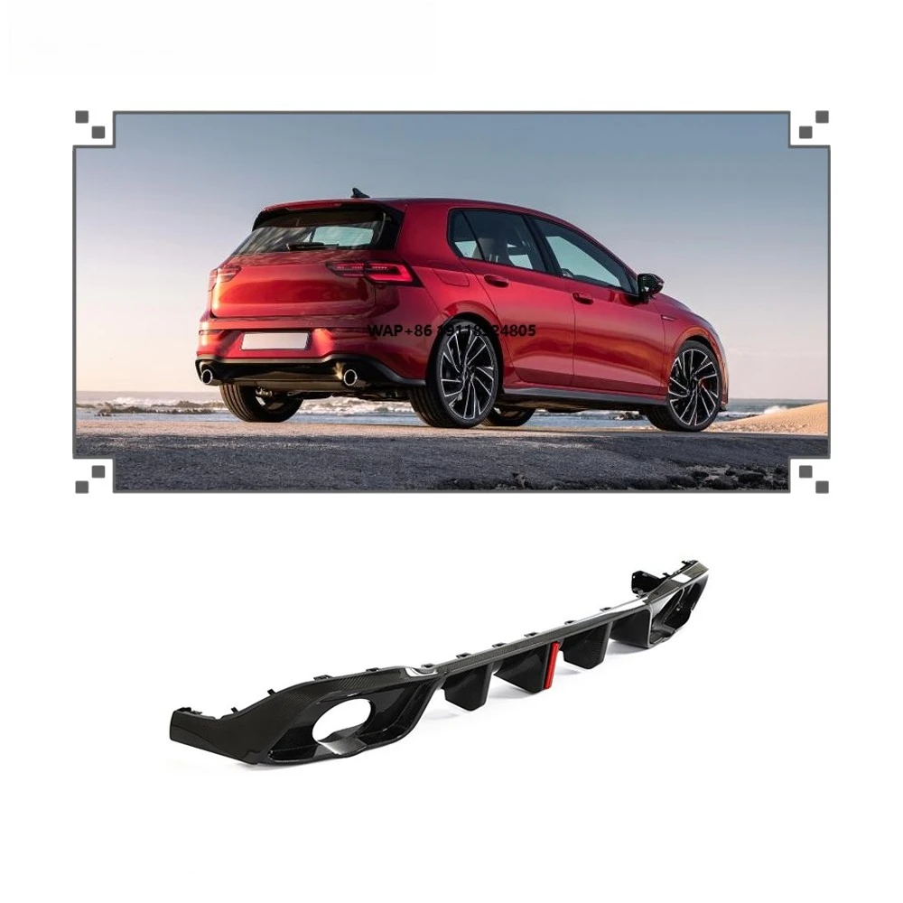

Fashionable High Intensity Carbon Fiber Rear Diffuser for Golf MK8 GTI 2021-2022