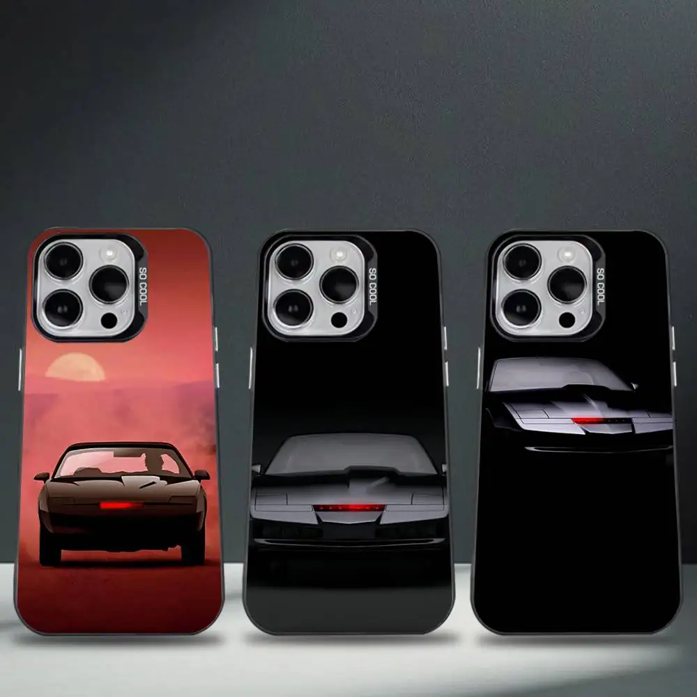 

K-Knight Rider K-KITT Car Phone Case For iPhone 17,16,15,14,13,12,11,Pro,Max,Plus,E,Air,Mini Black Tpu Cover