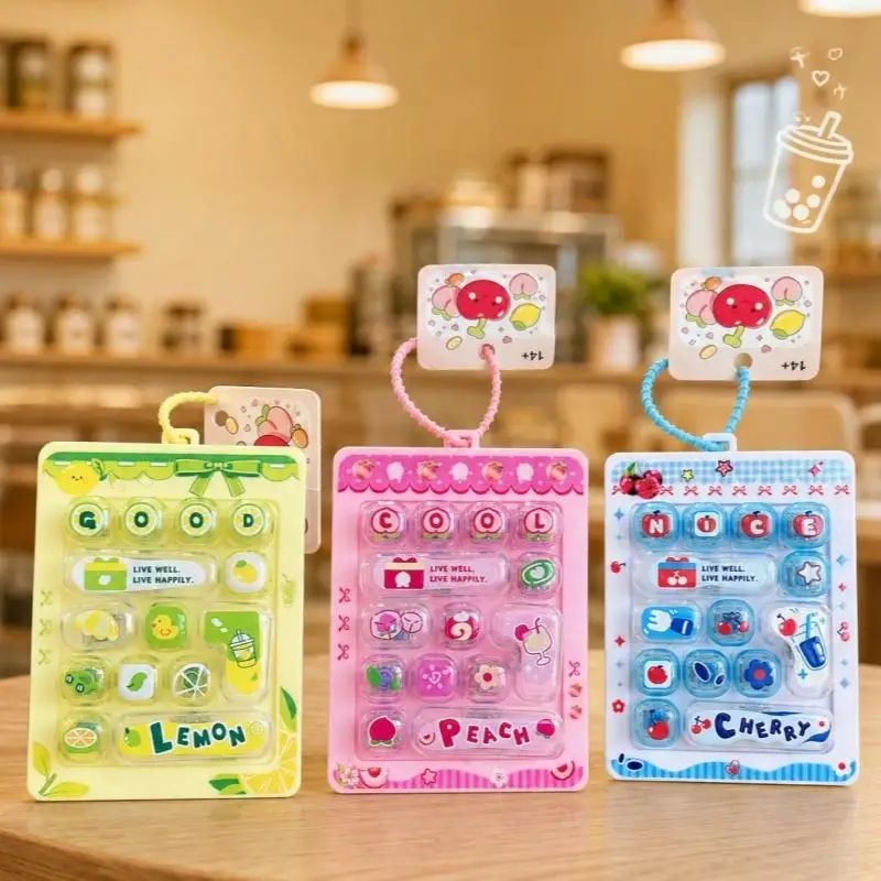 14 Keys Cute Funny Keycaps Keyrings Anti Stress Keyboard Keycaps Accessories Bag Charm Party Gifts For Kids Adults