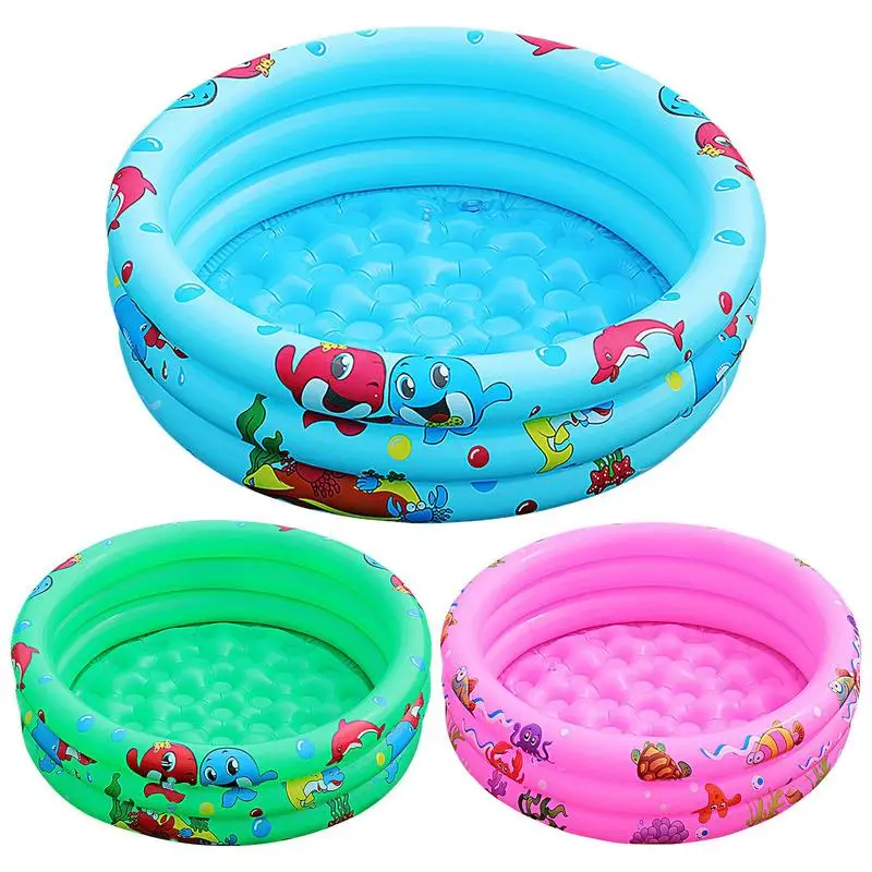 

Circular Swimming Pool Kiddie Swimming Pool Three-Layer Kiddie Toddler Outdoor Pool Design Quick Drainage For Girl/Boy Outdoor