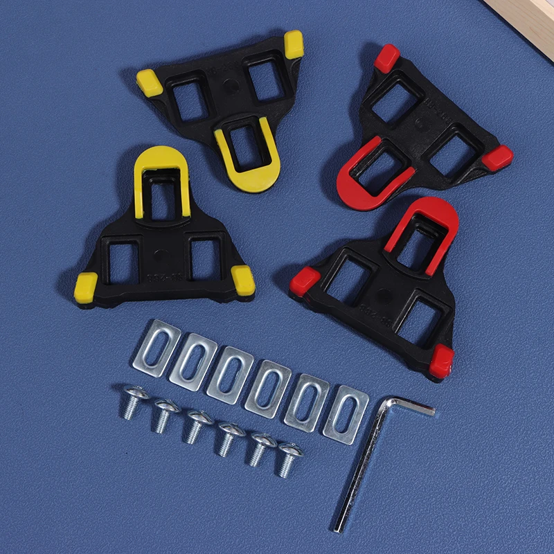 Road Bike Pedal Cleat SPD PC Bicycle Pedals Plate Clip Self-locking Plate Float Pedal Cleats Cycling Shoes Bicycle Accessories