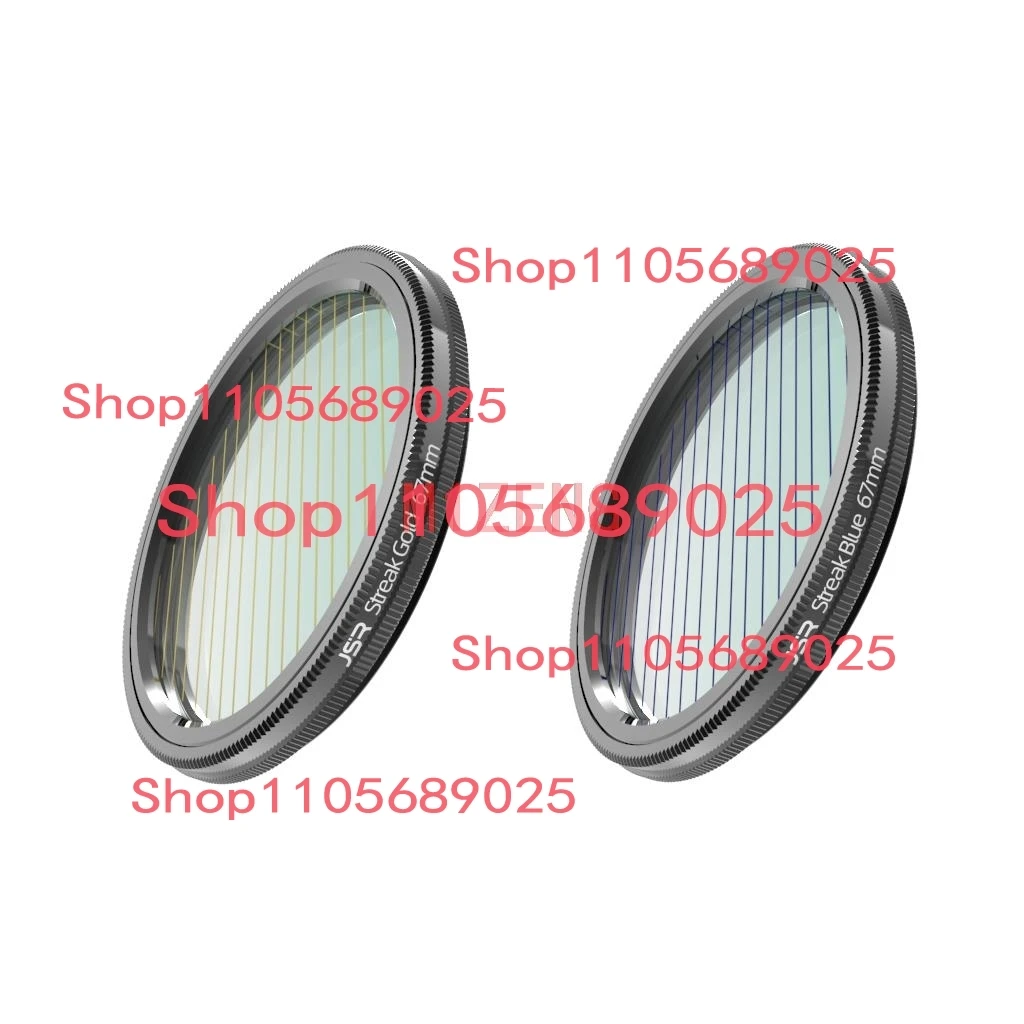 streak blue/gold starlight wire drawing effect lens Filter for 37 40.5 43 46 49 52 55 58 62 67 72 77 82 86 95 105 camera