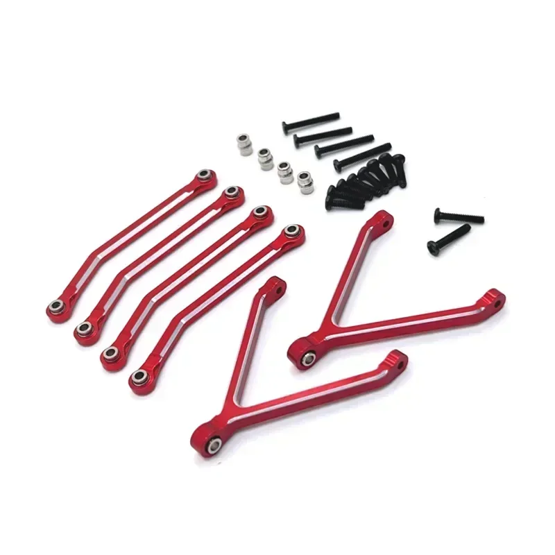 Aggiornamento e rimontaggio in metallo Collegamento fisso dell'asse del telaio di processo CNC Per parti di automobili FMS 1/24 Xiaoqi FCX24 RC