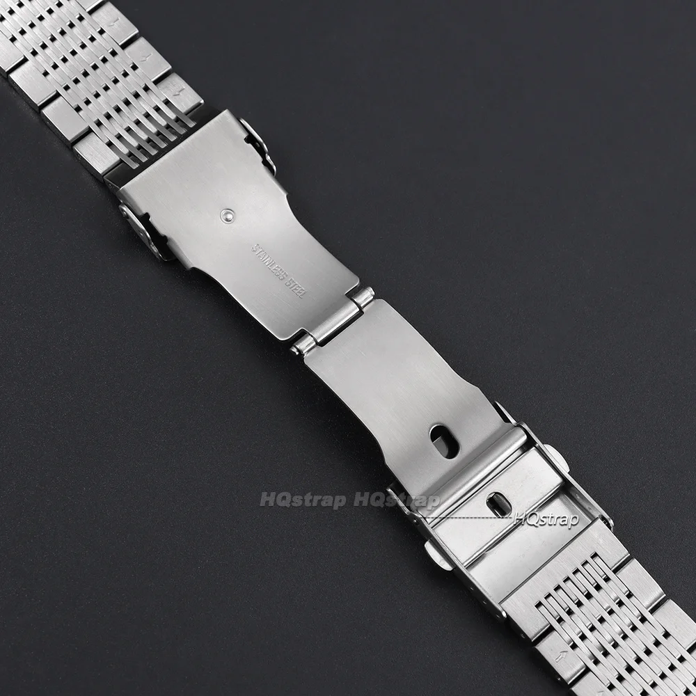 Solid Mesh Stainless Steel Watchband for Seiko Luxury Business Bracelet 18 20 24 22mm Deployment Clasp Wrist Strap for Rolex