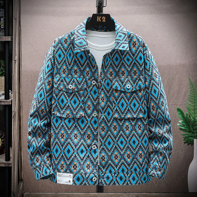 

Повседневная мужская блузка с длинным рукавом, модная рубашка в уличном стиле, мужская одежда, весенне-осенняя рубашка, новинка