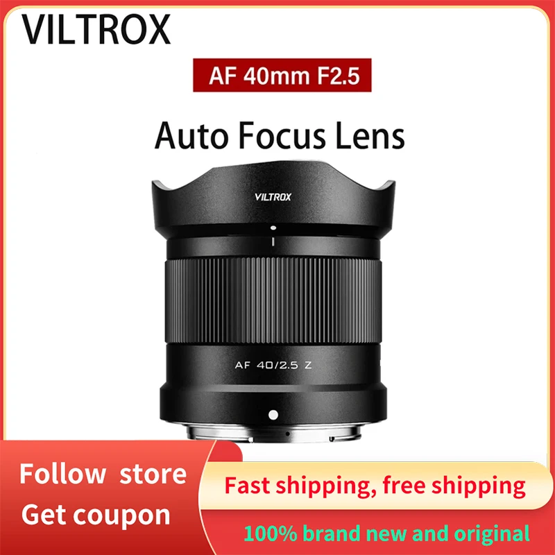 VILTROX 40mm F2.5 for Nikon Z Sony E Camera Lens Full Frame Auto Focus Portable Lens for Nikon ZF ZFC Z8 Z7 Z6