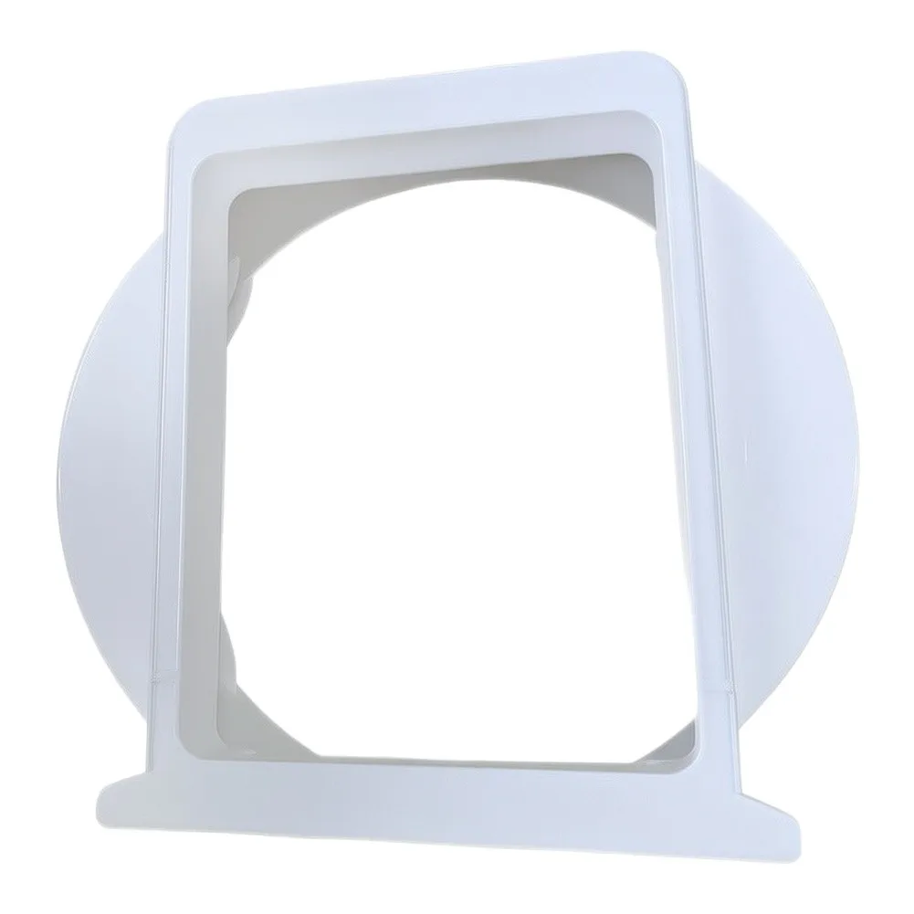 15cm Hose Adapter for Midea Portable Air Conditioners White ABS Interface Fits 5.9 Inch Rectangular Duct Opening