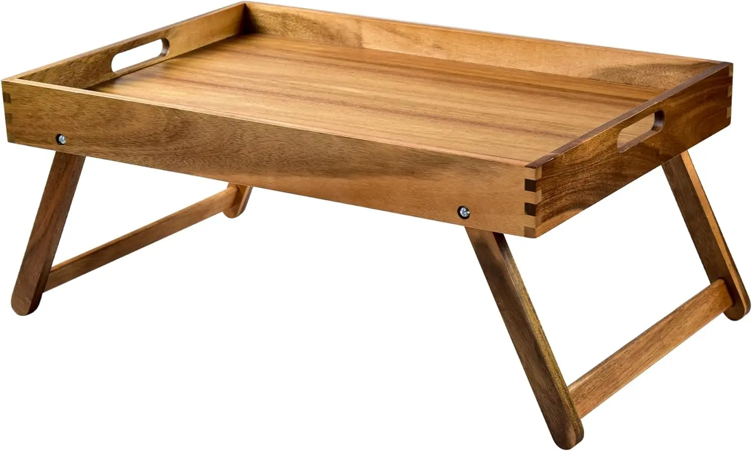 

Большой складной столик-поднос для кровати, 22'' x 14'', из акации, с ножками, для завтрака