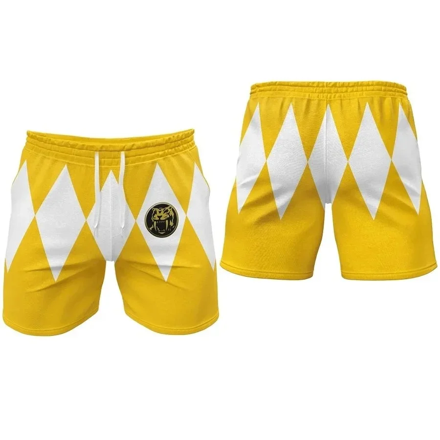 Power Rangers Original-Kostüm, 3D-gedruckte Shorts für Erwachsene und Kinder, Cosplay-Freizeithose, lockere Sporthose. – Detail 8