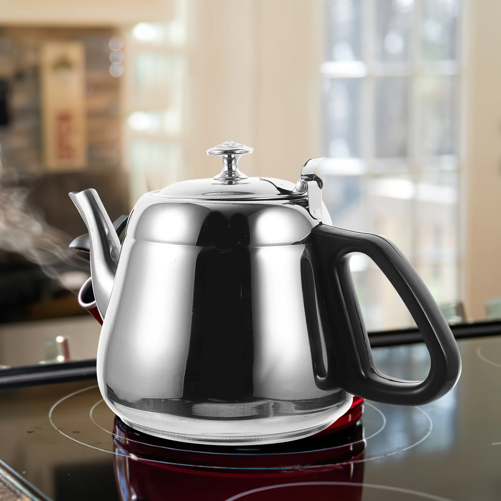 

1.5L Thickened Stainless Steel Boiling Water Kettle Durably Designed Household Teapot with Cool Handle