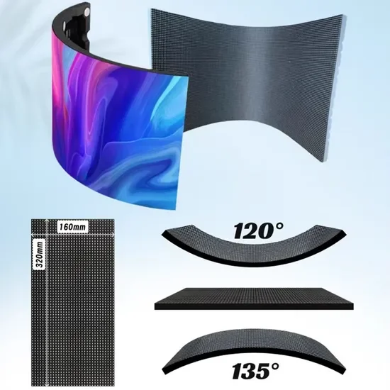 Custom Waterproof LED DisplayWholesale Multifunction Flexible Curved Circular Shaped Advertising Outdoor Display