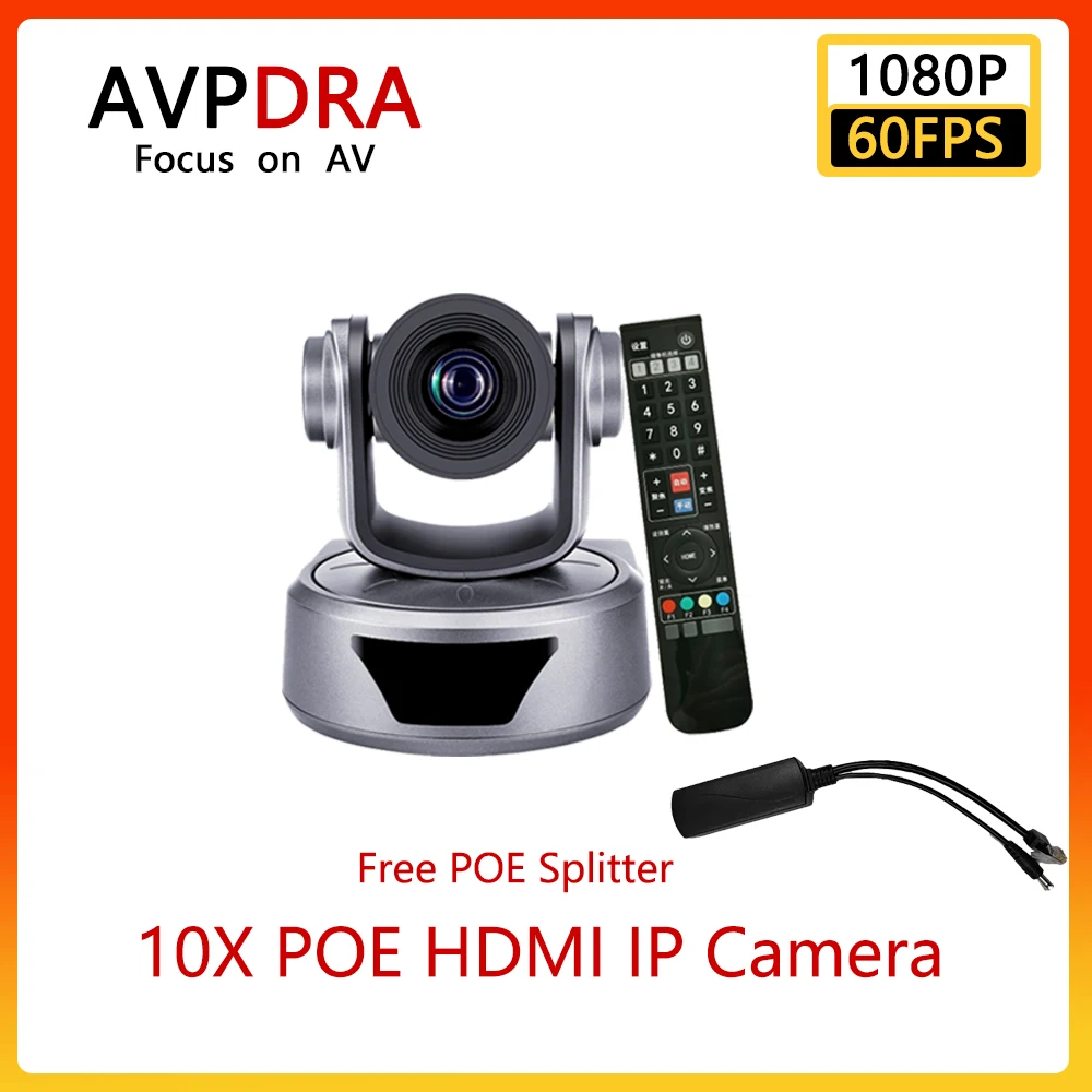 

USB3.0 1080P 60FPS 10X POE+SDI+HDMI+IP PTZ Video Conference Camera 10X Zoom H.265 For Metting medicine Remote Teaching