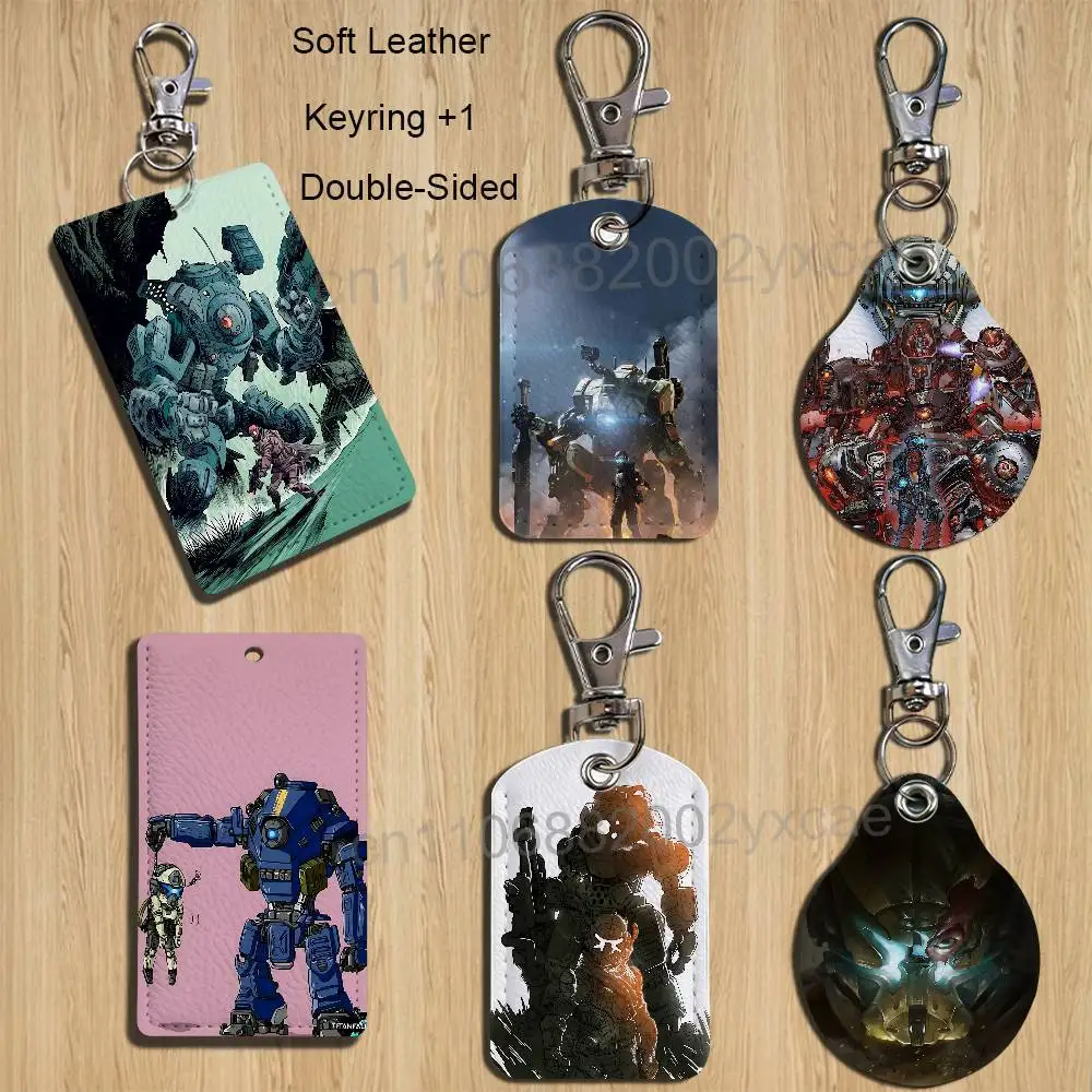 

BT-7274 game Titanfall Card Holder With Keychain Executive Protection For Bank Credit Subway Bus Case