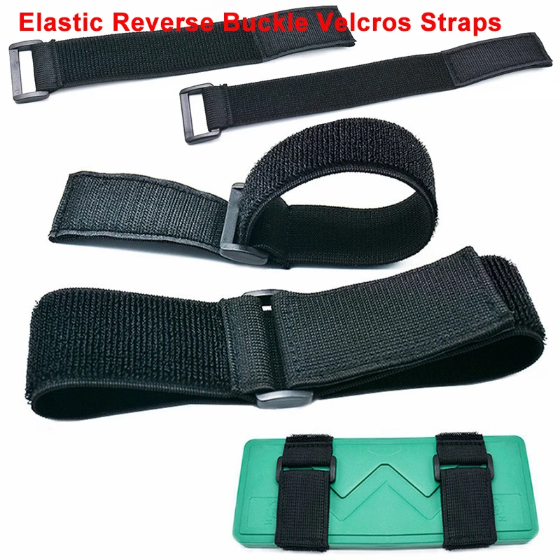 2/5PCS Elastic Hook Loop Straps Reverse Buckle Hook Loop Magic Nylon Elastic Band Hook Straps Fastener Tape Sewing Accessories