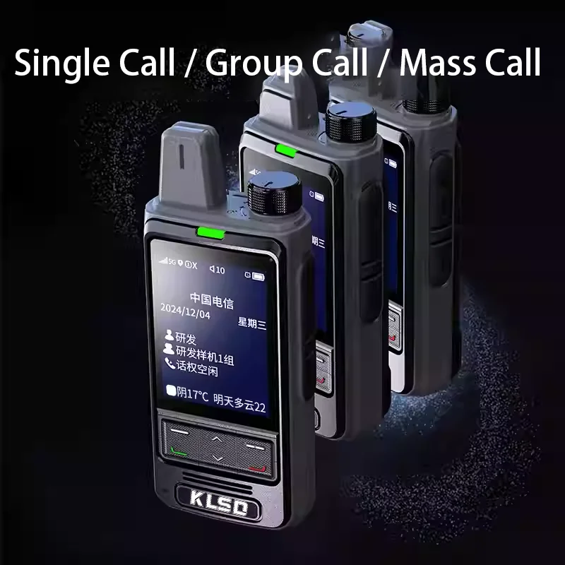 4G POC GPS Walkie Talkie Lightweight Slim Design 5000km Long Digital Two-Way for Radio for Outdoor Sports