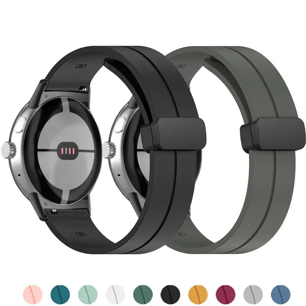 Силиконовый ремешок, складной ремешок для часов с магнитной застежкой для Google Pixel Watch1/2/3, спортивный браслет 41 мм 45 мм