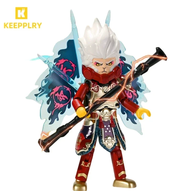 Keeppley Building Block Minifigure King of Glory Super Armor Sun Wukong Splicing Model Toy Desktop Ornaments Collection Gift