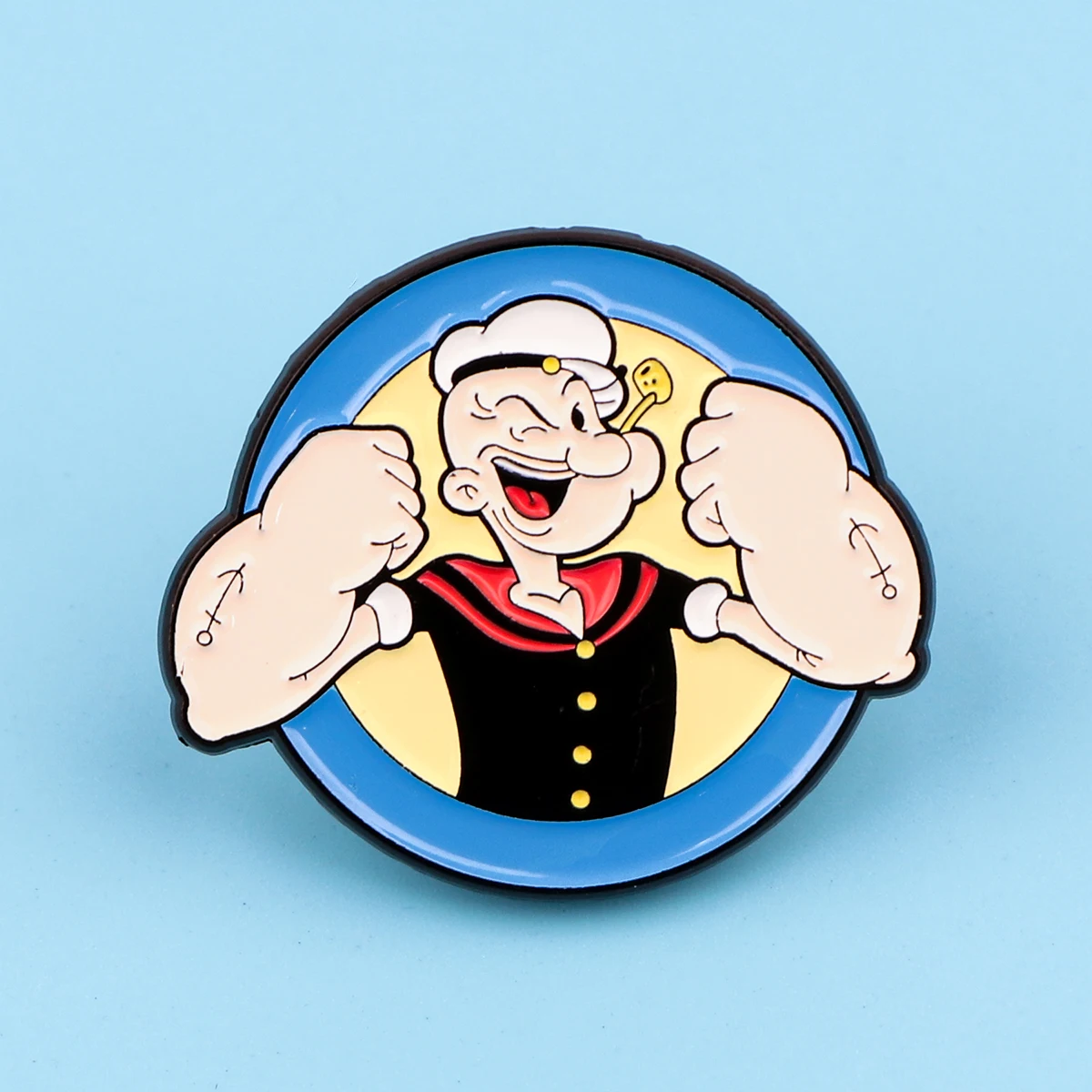 Muscle Sailor Pins for Backpacks Lapel Pins Cute Badges on Clothes Enamel Pin Jewelry Accessories Brooches for Briefcase Gift