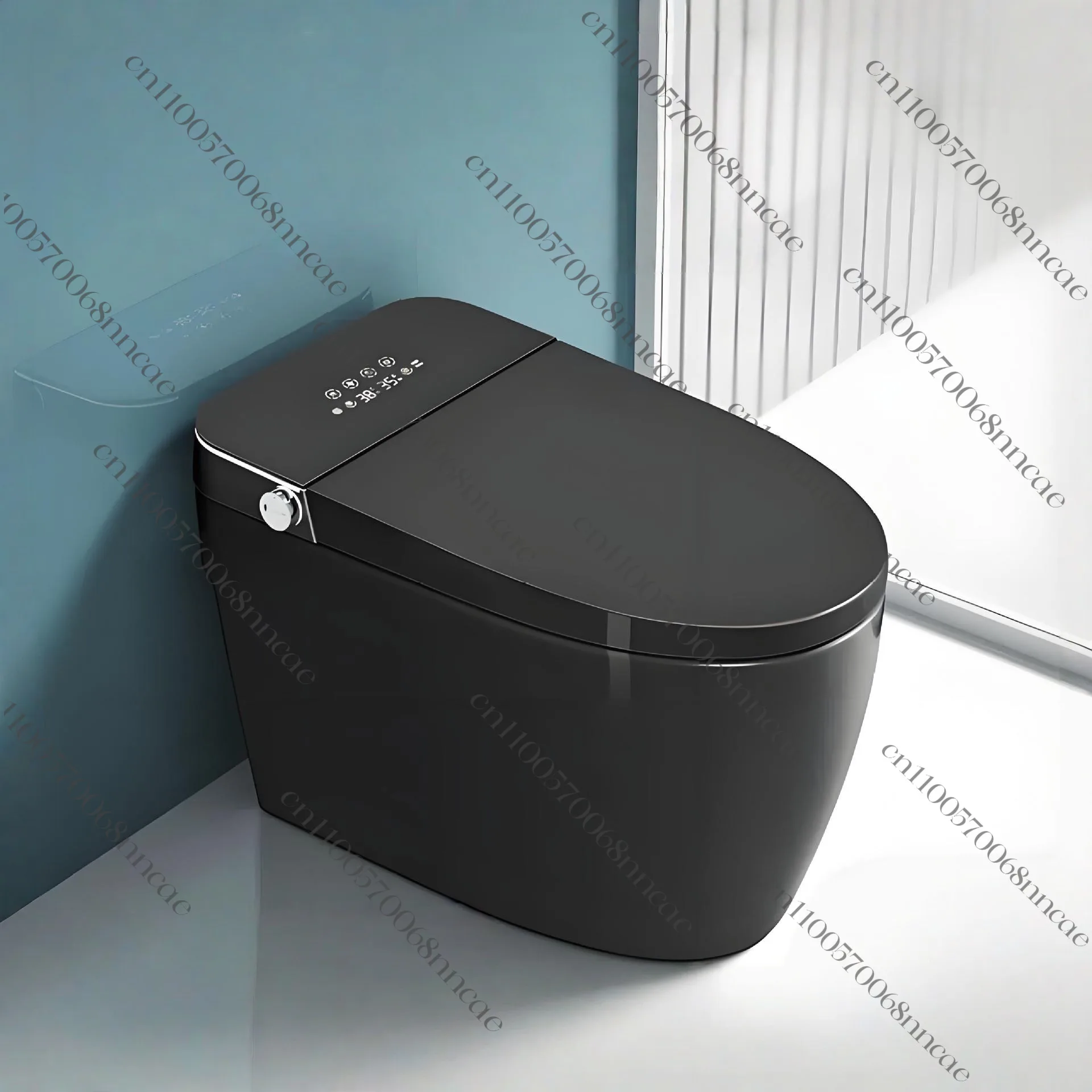 Smart Bidet Toilet One-Piece, Tankless Instant Heat w/ Auto Open Close Foam Shield Warm Dry & Remote for Modern Bathroom