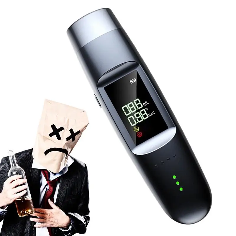 

Portable Breathalyzer Portable Accurate Personal Breathalyzers LED Display Voice Broadcast And Breath Alcohol Tester For Home