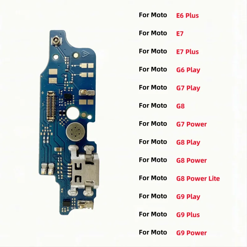 

USB Charger Dock Connector Board Charging Port Flex Cable For Motorola Moto G6 G7 G8 G9 Play Power Lite E7 Plus