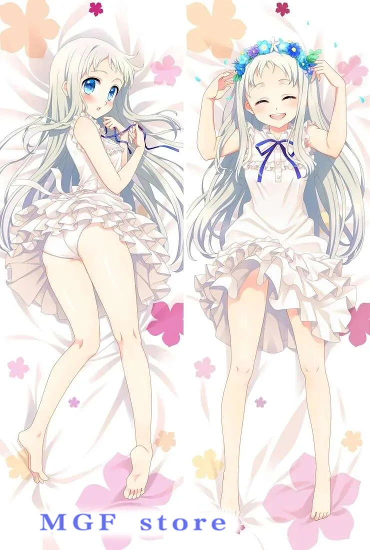 

The New Japanese Anime Anohana Pillowcase Honma Meiko Menma Dakimakura Body Decorative Pillowcases Hing 50*160cm Pillow Cover Ca