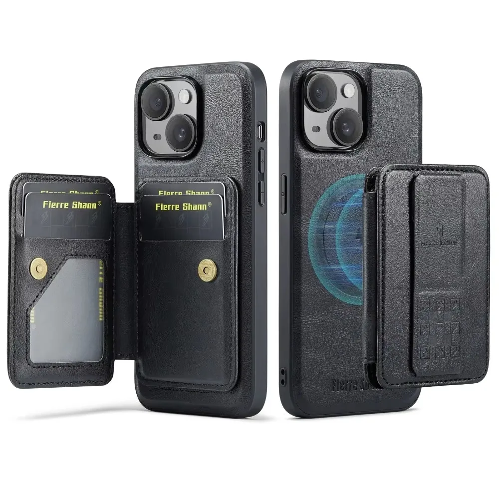 

2 in 1 Detachable RFID Blocking Card Wallet Case For iPhone 16 Pro Max 15 14 Plus 13 12 11 7 8 SE 2020 2022 PU Leather Cover