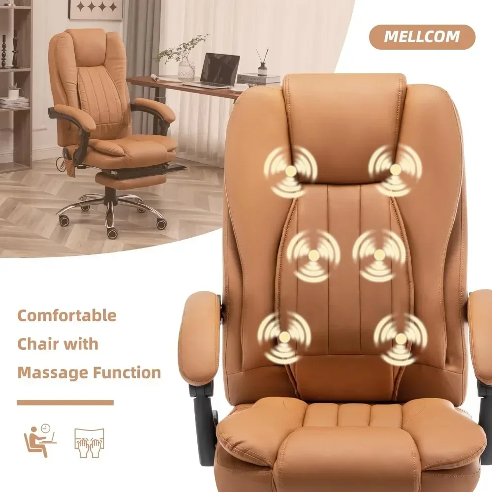 Massage Chair, Office Chair for Learning, Ergonomic Computer Chair with Kneading and Vibration Functions