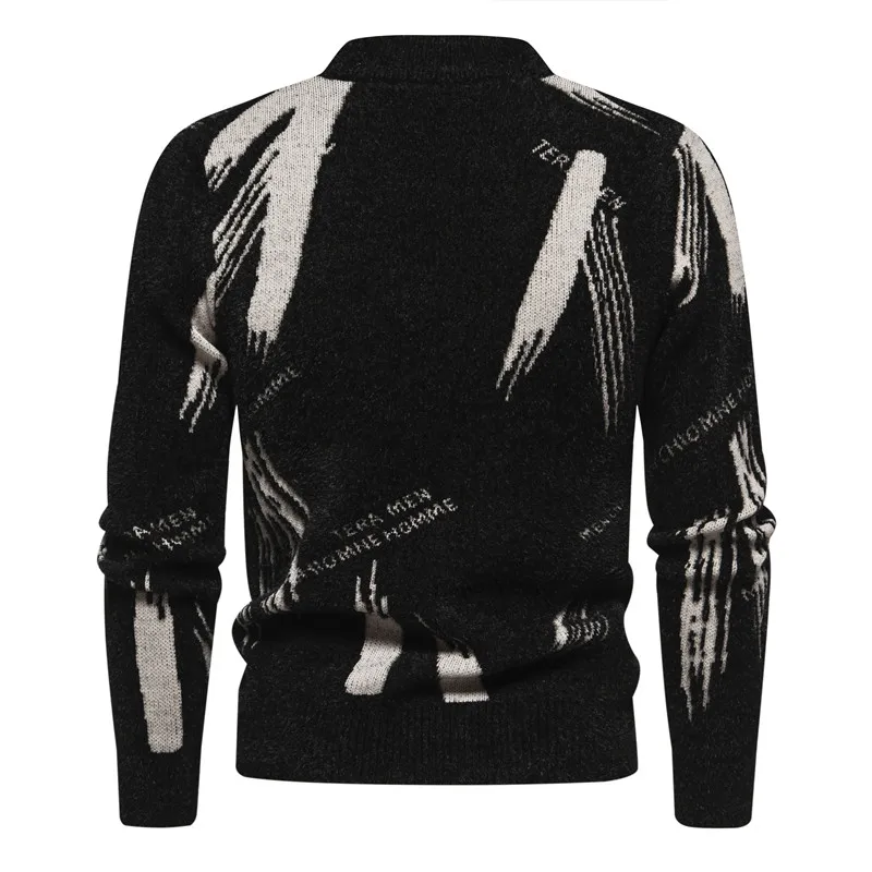 Men\'s New Imitation Sweater Soft and Comfortable Fashion Warm Knit Sweater Men Clothing