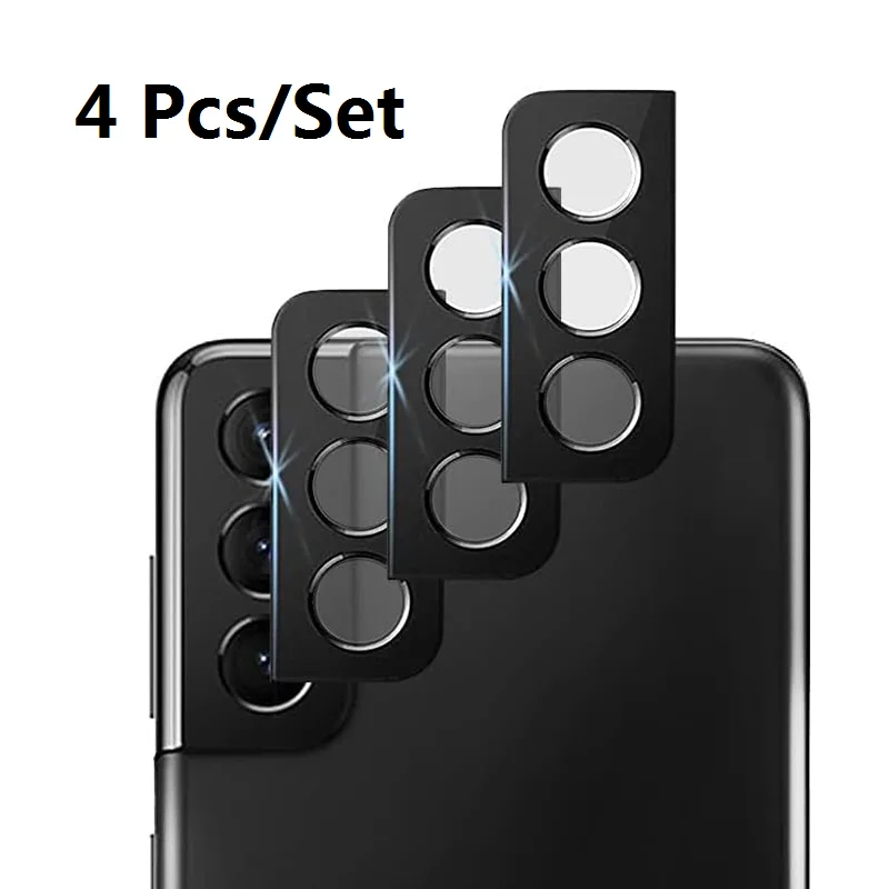 4 PCS 3D Camera Lens Screen Protector for Samsung S22 S23Ultra Phone Back Lens HD Anti-scratch Full Cover Glass S21 S22 Ultra