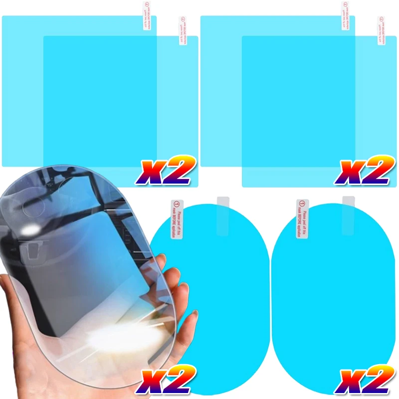 

Car Rearview Mirror Rainproof Stickers Window Glass Anti-fog Waterproof Clear Film Safe Drive Rain Proof Stickers Car Parts
