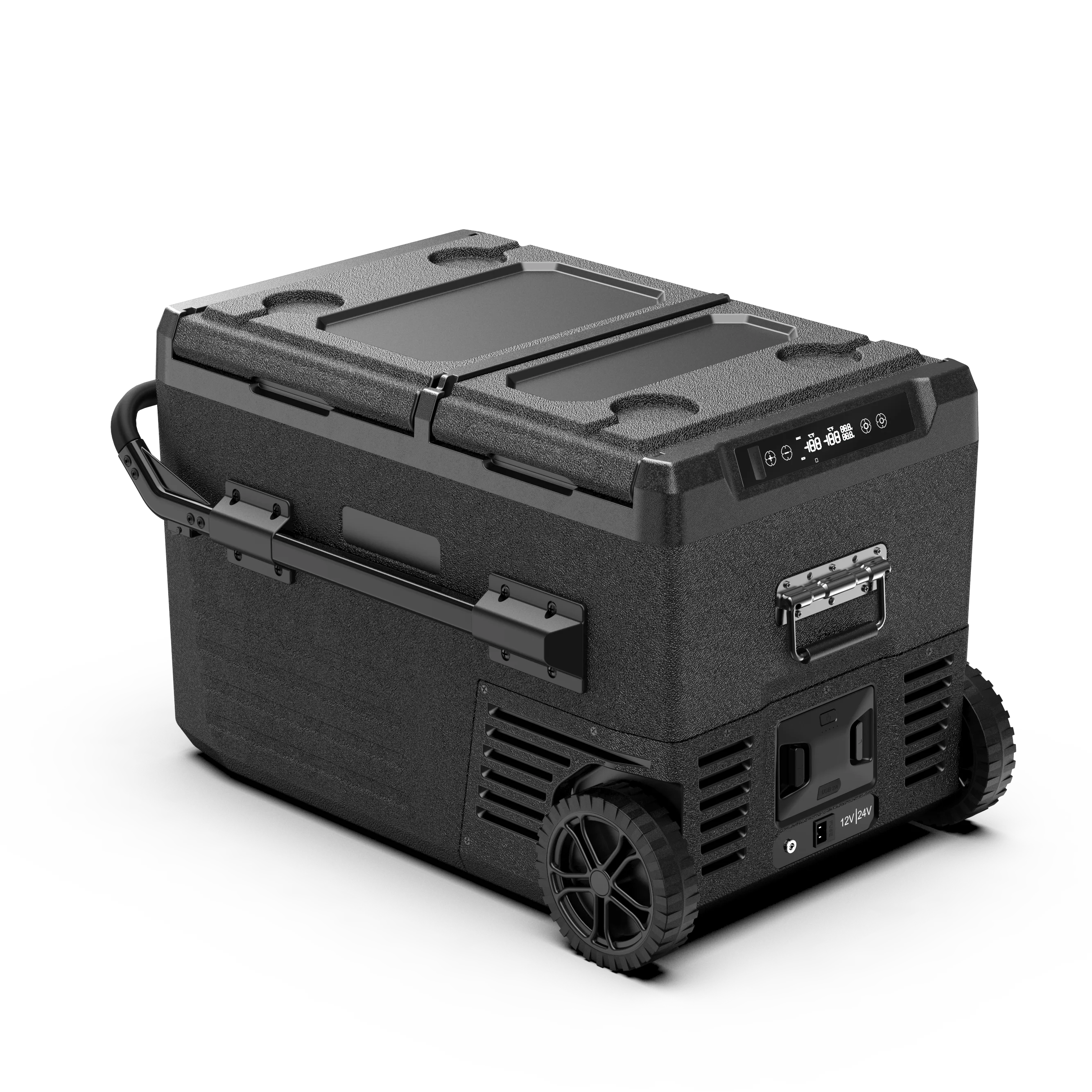 

55L Portable Mobile Solar Powered Refrigerator Fridge Freezer Car Cooler With Built-in Battery Solar Fridge Freezer Price