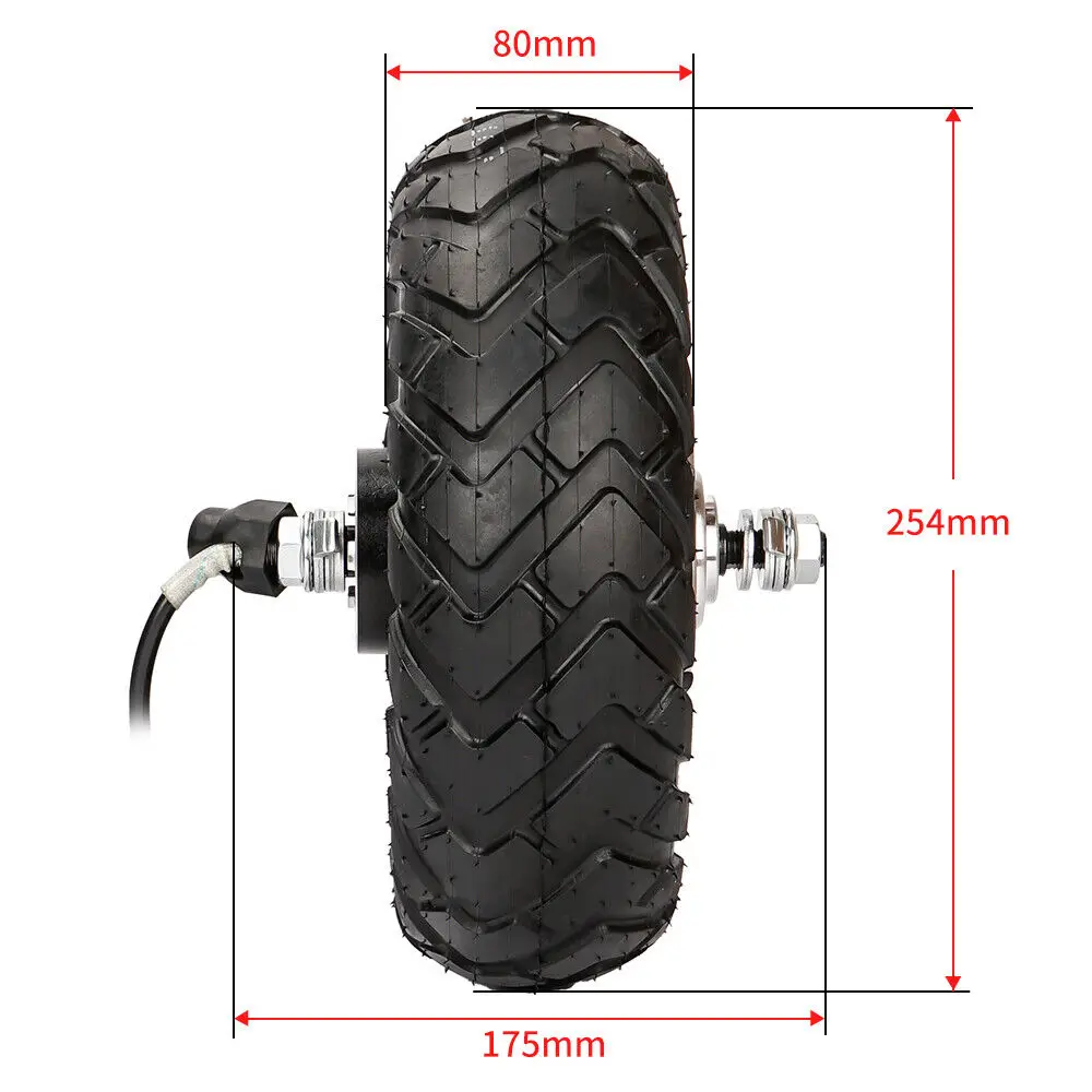 10 Inch Electric Bicycle Wheel Hub Motor 48v 1200W For Folding Scooter E-Bike Takeaway Engine Replacement DIY Open source share