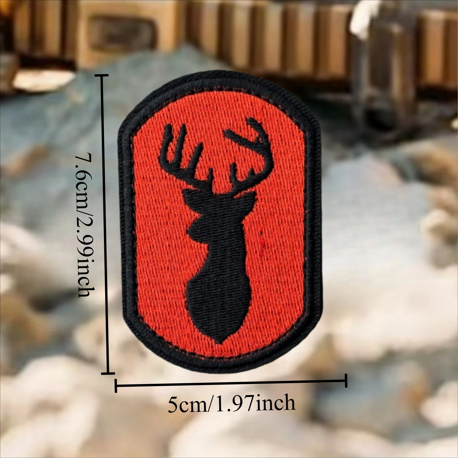 Parche bordado táctico pistola naranja – Deer Hunter militar mochila - imagen 5