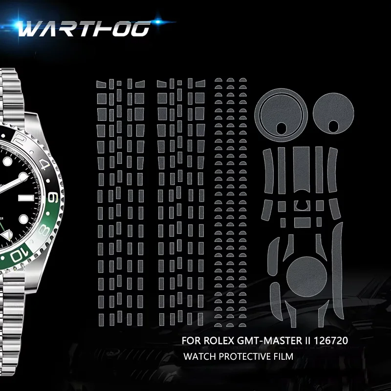 Suitable for Rolex Watch Protective Film Greenwich II 126720 Five Bead Chain Sprite Ring GM Film Coke Ring