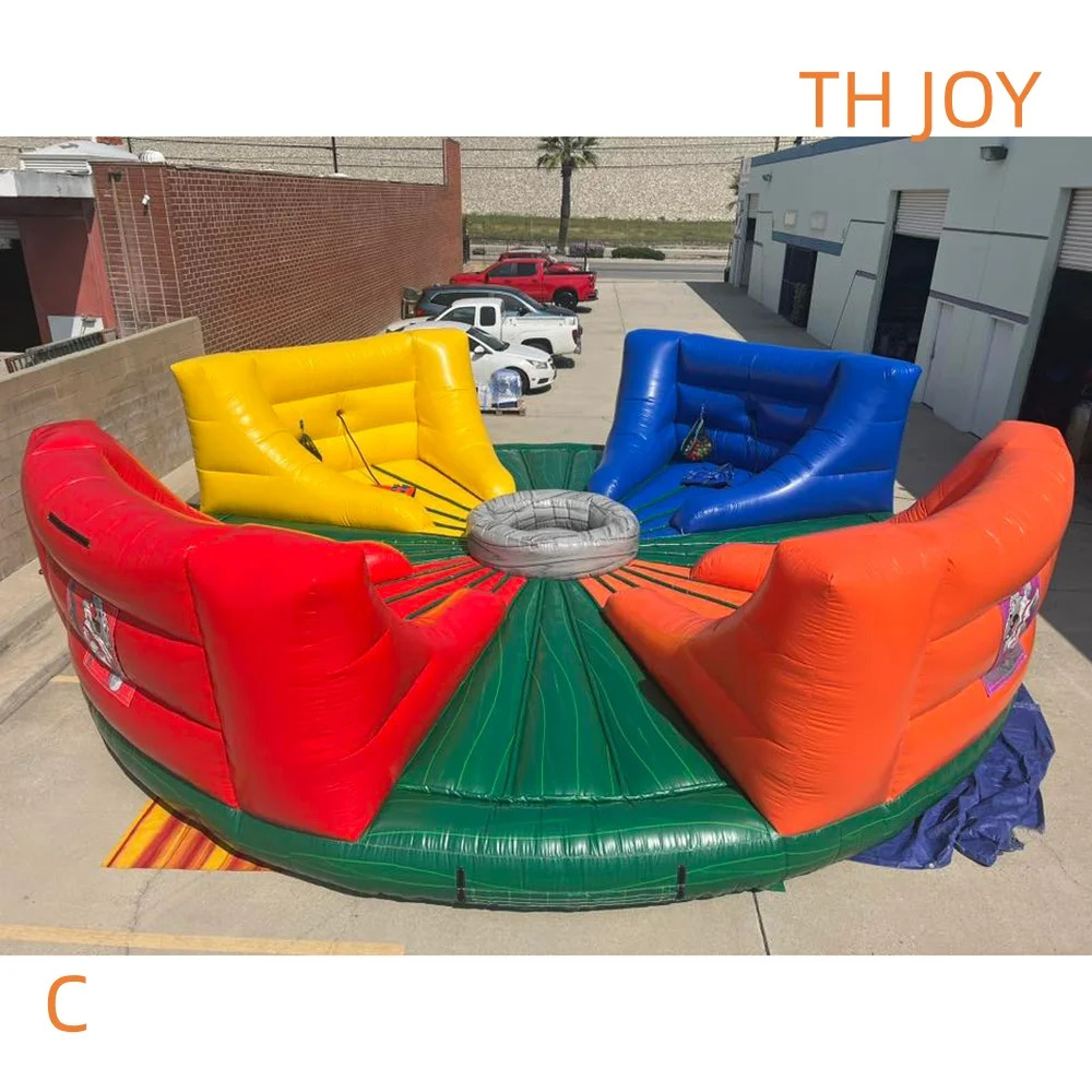

Commercial Jumping Hungry Hippo Chow Down games Inflatable Bungee Running Sport Games