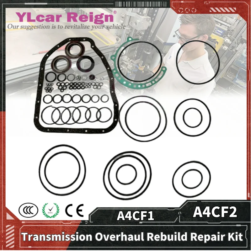 

A4CF1 A4CF2 4-Speed Automatic Transmission Gearbox Rebuild Repair Overhaul Kit Seals Gasket Fit O-rings for HYUNDAI KIA NAZA Car