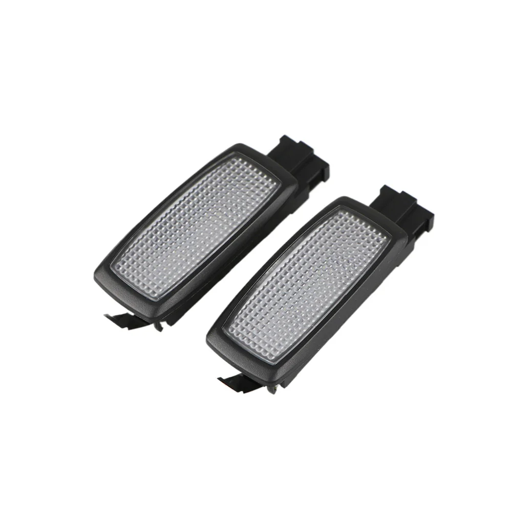 2Pcs Black Led Sun Visor Reading Light Dome Makeup Mirror Lights For VW Passat B7 Tiguan Superb Tharu 56D947109 56D 947 109