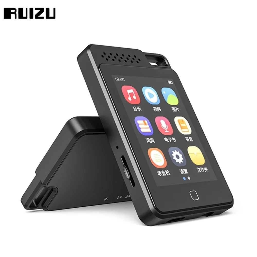 مشغل موسيقى RUIZU C1 معدني بلوتوث 5.0 MP3 مدمج 16G/32G/64G مشغل MP4 2.4 بوصة شاشة لمس كاملة راديو HIFI Walkman #3
