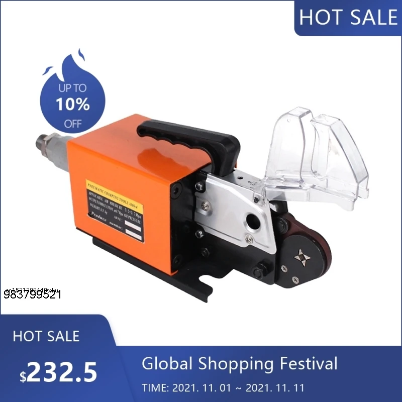 1217 Useful AM6-4 Pneumatic Tubular Pre-Insulated Terminal Crimping Machine Quadrilateral Pliers for Electrical W 96