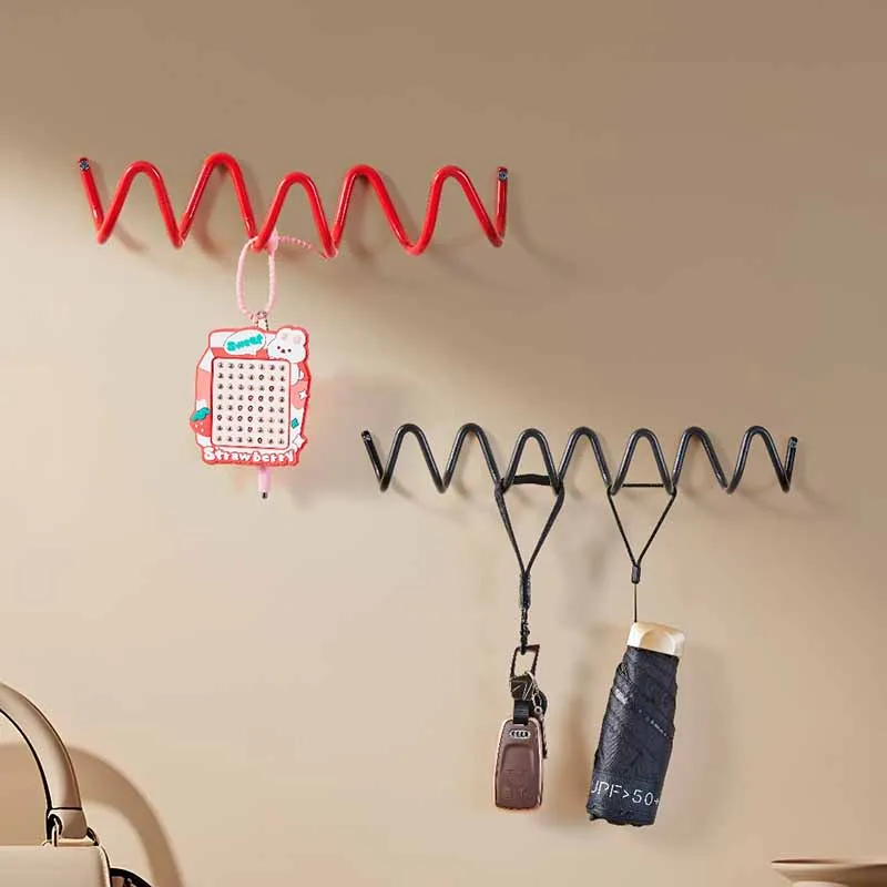 Cabideiro de Parede Metálico Artístico, Organizador Multiuso para Chaves e Mochilas, Gancho Decorativo para Sala de Estar e Armazenamento Doméstico